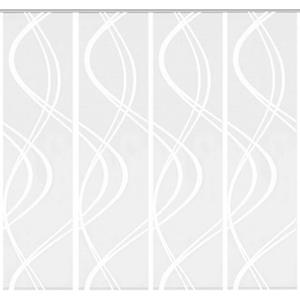 HOME WOHNIDEEN Schiebegardine "TIBERIO 4er SET", (4 St.), Schiebegardine 4er SET TIBERIO