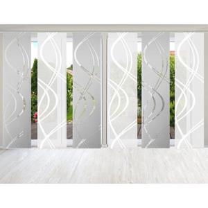HOME WOHNIDEEN Paneelgordijn TIBERIO set van 6 (6 stuks)