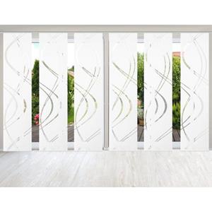 HOME WOHNIDEEN Paneelgordijn TIBERIO set van 6 (6 stuks)
