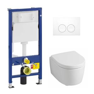Geberit UP100 toiletset met  iCon Rimfree toilet en softclose zitting