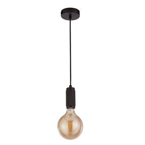 Searchlight 1-lichts hanglamp Suspension zwart 77651BK