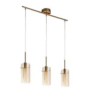 Searchlight 3-lichts hanglamp Duo 3 goud 3303-3CP