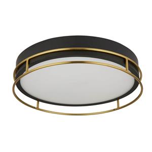 Searchlight Design plafondlamp Pheonix Ø 40cm zwart met goud 62013-3PB