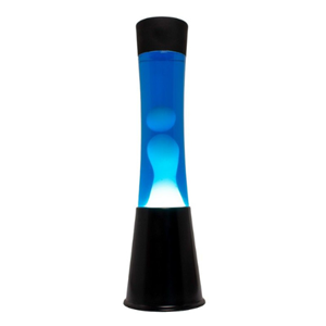 lavalamp Tower Cyan met zwarte basis