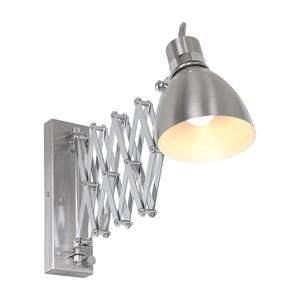 Steinhauer Wandlamp Spring | 1 lichts | Zilver, Grijs