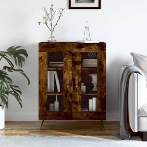 VidaXL Dressoir 69,5x34x90 cm bewerkt hout gerookt eikenkleurig