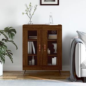 VidaXL Dressoir 69,5x34x90 cm bewerkt hout bruineikenkleurig