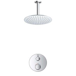 GROHE Grohtherm Regendoucheset Inbouw- - hoofddouche 25cm - 1 functie - plafondarm 20cm - chroom SW236914 SW105953 SW720552 SW377830