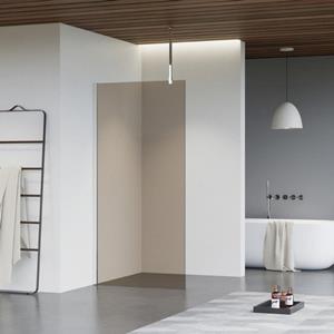 Fortifura Galeria inloopdouche - 110x200cm - rookglas - plafondarm - chroom SW915252/SW797904/SW804541