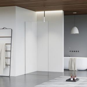 Fortifura Galeria inloopdouche - 160x200cm - helder glas - plafondarm - chroom SW797918/SW797904/SW804541
