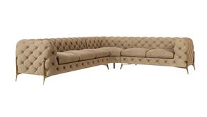 ROPEZ 5-zitshoekbank Chelsea rechts velvet | 