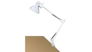 Rabalux - 4214 Schreibtisch-/Klemmleuchte Arno aus Metall Metall weiß B:52cm H:70cm mit eingebautem Schalter
