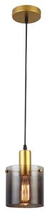 Rabalux - 5222 Hängeleuchte Donati gold getöntes Glas E27 1x max 40W L:150cm Ø15cm dimmbar