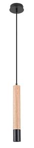 Rabalux - 72131 Hängeleuchte braulia Metall/Holz Buche schwarz GU10 1 x max.50W B:40.5cm H:100cm Ø5.5cm dimmbar