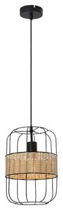 Rabalux - 5283 Hängeleuchte Indiana schwarz E27 1x max 40W L:120cm H:30cm Ø22cm dimmbar