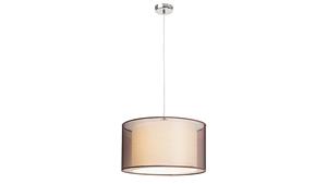 Rabalux - 2632 Pendelleuchte Anastasia aus Metall Textil chrom/ braun Ø44,5cm H:108cm