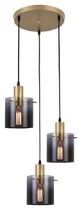 Rabalux - 5223 Hängeleuchte Donati gold getöntes Glas E27 3x max 40W L:150cm Ø41cm dimmbar