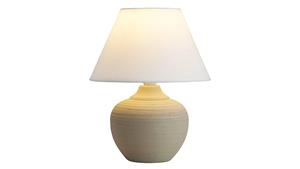 4391 Tischleuchte Molly aus Keramik Textil beige/ weiß Ø20,5cm H:25cm - Rabalux