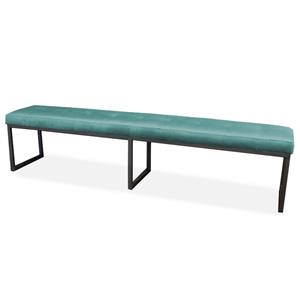 HomingXL Eetkamerbank - Atlanta - stof Element turquoise 15 - 160 cm