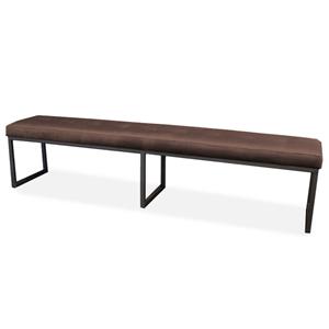 HomingXL Eetkamerbank - Atlanta - stof Element donkerbruin 25 - 160 cm