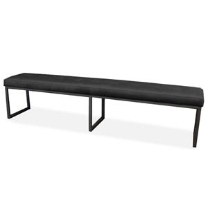 HomingXL Eetkamerbank - Atlanta - stof Element donkergrijs 22 - 200 cm