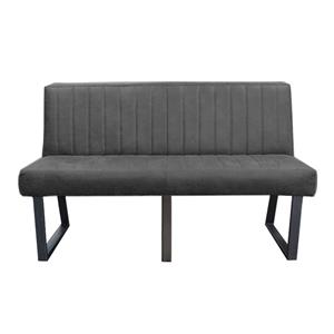 HomingXL Eetkamerbank - Hengelo - leer Missouri antraciet 09 - 160 cm
