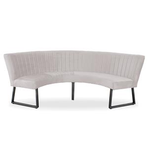 HomingXL Eetkamerbank - Rondo - geschikt voor tafel 130 cm stof Element zand 17