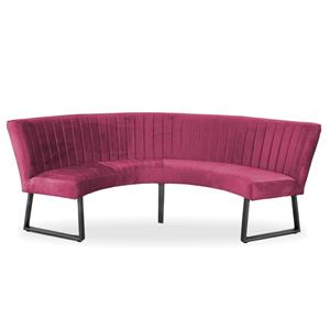 HomingXL Eetkamerbank - Rondo - geschikt voor tafel 130 cm stof Element fuchsia 19
