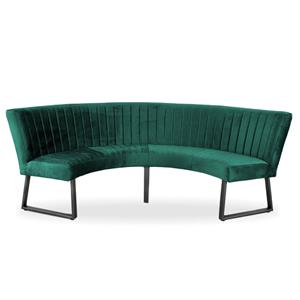 HomingXL Eetkamerbank - Rondo - geschikt voor tafel 130 cm stof Element bosgroen 20