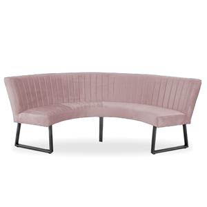 HomingXL Eetkamerbank - Rondo - geschikt voor tafel 130 cm stof Element lichtroze 18