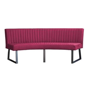 HomingXL Eetkamerbank - Oval - geschikt voor ovale tafel 200 cm - stof Element fuchsia 19