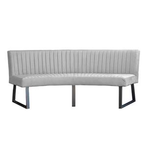 HomingXL Eetkamerbank - Oval - geschikt voor ovale tafel 200 cm - stof Element steengrijs 24