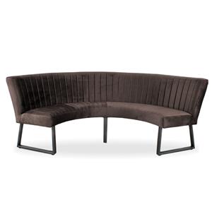 HomingXL Eetkamerbank - Rondo - geschikt voor tafel 150 cm stof Element antraciet 02
