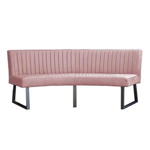 HomingXL Eetkamerbank - Oval - geschikt voor ovale tafel 240 cm - stof Element lichtroze 18