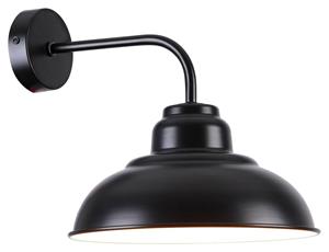 Rabalux - 5307 Wandleuchte dragan Metall mattschwarz E27 1x max 40W Ø25cm L:32cm dimmbar