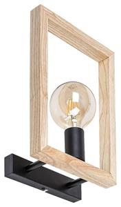 2289 Wandleuchte 1-flammig indigo Metall Holz schwarz E27 1x max 40W L:22cm H:31.5cm dimmbar - Rabalux