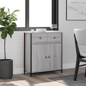 VidaXL Dressoir 70x30x80 cm bewerkt hout grijs sonoma