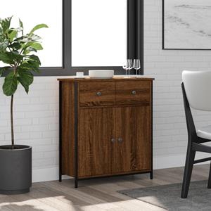 VidaXL Dressoir 70x30x80 cm bewerkt hout bruin eikenkleur