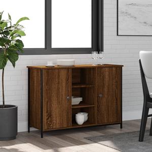 VidaXL Dressoir 100x35x70 cm bewerkt hout bruin eikenkleur