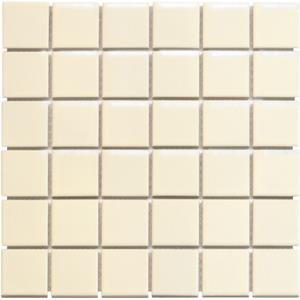 The Mosaic Factory Tegelsample:  Barcelona vierkante mozaïek tegels 31x31 creme
