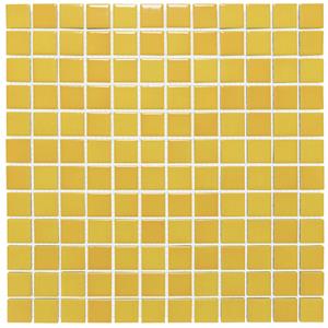 The Mosaic Factory Tegelsample:  Barcelona vierkante mozaïek tegels 30x30 flamed yellow