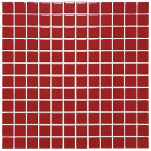 The Mosaic Factory Tegelsample:  Barcelona vierkante mozaïek tegels 30x30 rood