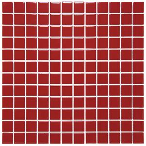 The Mosaic Factory Tegelsample:  Barcelona vierkante mozaïek tegels 30x30 rood