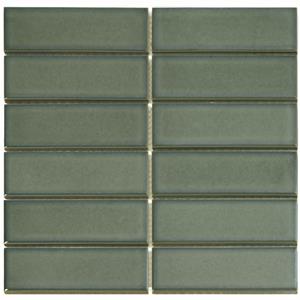 The Mosaic Factory Tegelsample:  Barcelona mozaïek tegels 29x30 rechthoek forest green