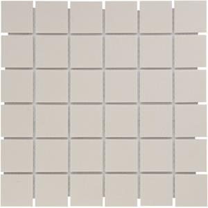 The Mosaic Factory Tegelsample:  London vierkante mozaïek tegels 31x31 wit
