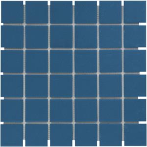 The Mosaic Factory Tegelsample:  London vierkante mozaïek tegels 31x31 blauw