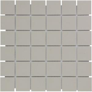 The Mosaic Factory Tegelsample:  London vierkante mozaïek tegels 31x31 grijs