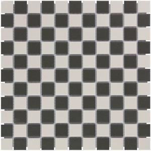 The Mosaic Factory Tegelsample:  London vierkante mozaïek tegels 30x30 chessboard