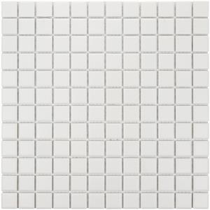 The Mosaic Factory Tegelsample:  London vierkante mozaïek tegels 30x30 super wit