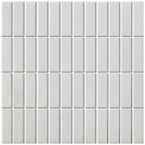The Mosaic Factory Tegelsample:  London mozaïek tegels 30x30 rechthoek super wit